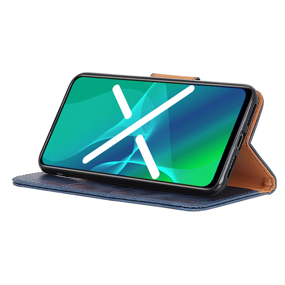 Klapkové puzdro pre Asus Zenfone Max M2 ZB633, Leather Flexi Book, modré