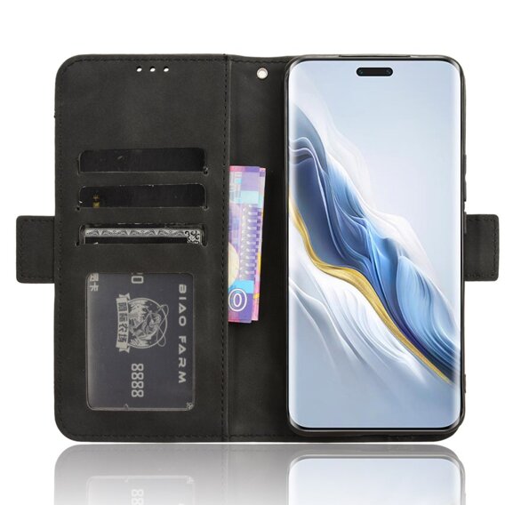 Klapkové puzdro pre Honor Magic 6 Pro 5G, Card Slot, čierne