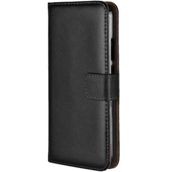 Klapkové puzdro pre Huawei P20 Lite, Split Leather Wallet, čierne