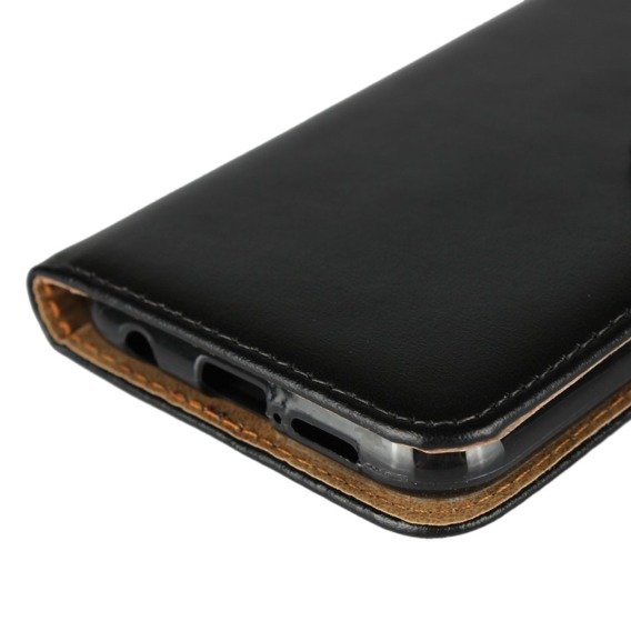 Klapkové puzdro pre Huawei P20 Lite, Split Leather Wallet, čierne