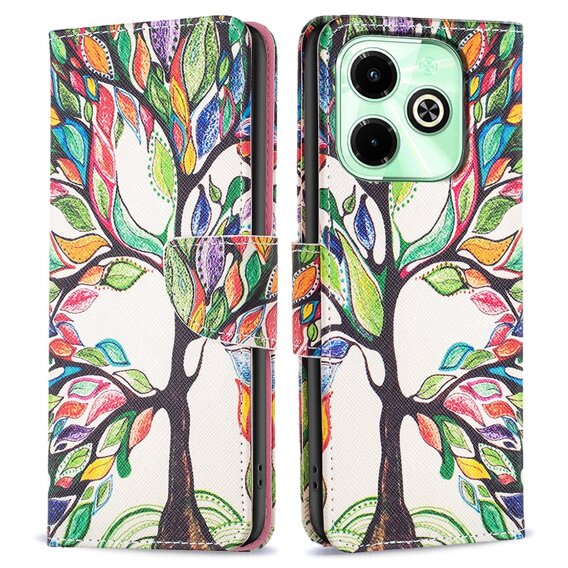 Klapkové puzdro pre Infinix Hot 40i, Wallet, Tree of Life