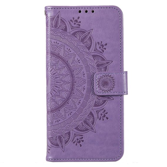 Klapkové puzdro pre Motorola Moto E13, Mandala Flower, fialové