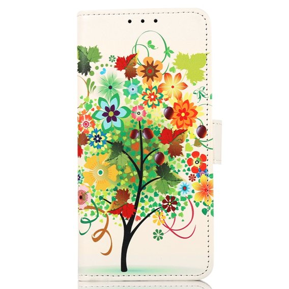 Klapkové puzdro pre Motorola Moto E13, Wallet Tree, biele