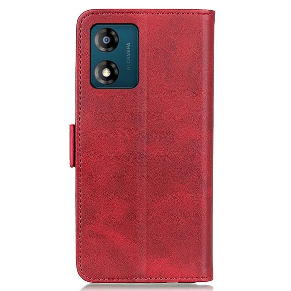 Klapkové puzdro pre Motorola Moto E13, Wallet, červené