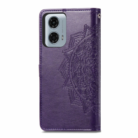 Klapkové puzdro pre Motorola Moto G24 / G24 Power / G04, Mandala, fialové