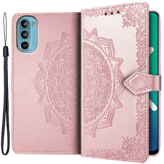 Klapkové puzdro pre Motorola Moto G52 / G82 5G, Mandala, ružové