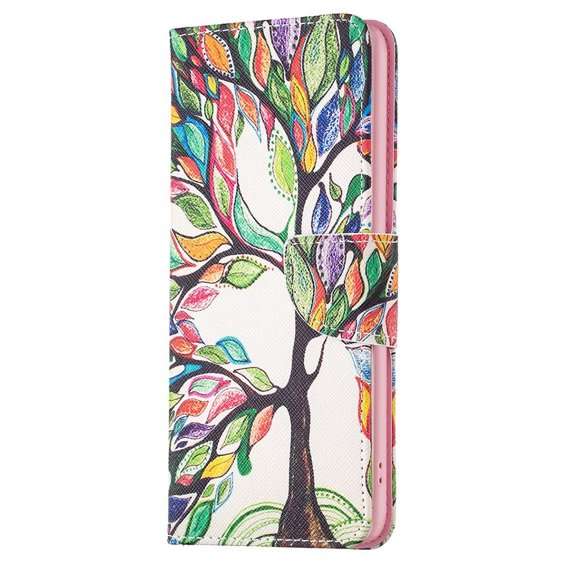 Klapkové puzdro pre OPPO A57 / A57s, Wallet, tree of life, biele