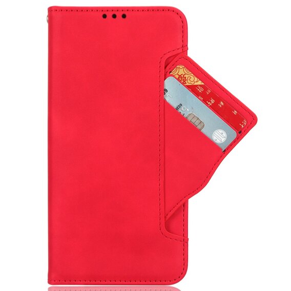 Klapkové puzdro pre OnePlus 12 5G, Card Slot, červené