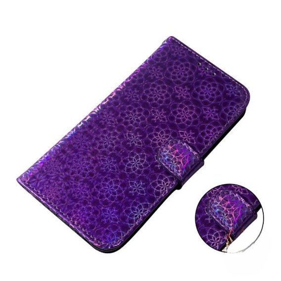 Klapkové puzdro pre Oppo A17, Wallet mandala, fialové