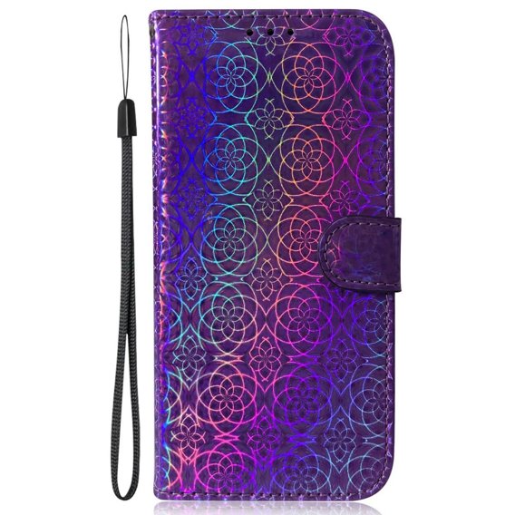 Klapkové puzdro pre Oppo A17, Wallet mandala, fialové