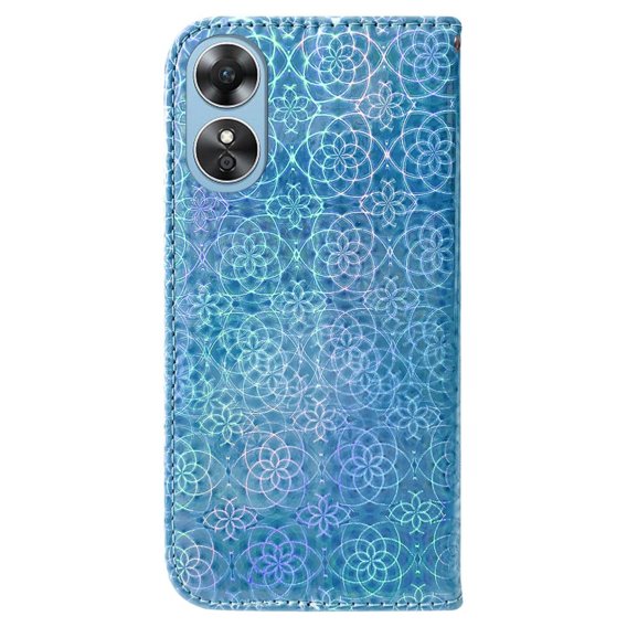 Klapkové puzdro pre Oppo A17, Wallet mandala, modré