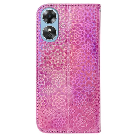 Klapkové puzdro pre Oppo A17, Wallet mandala, ružové