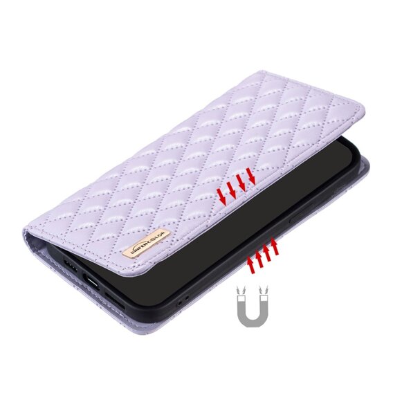 Klapkové puzdro pre Oppo A60, Wallet, BINFEN COLOR, fialové