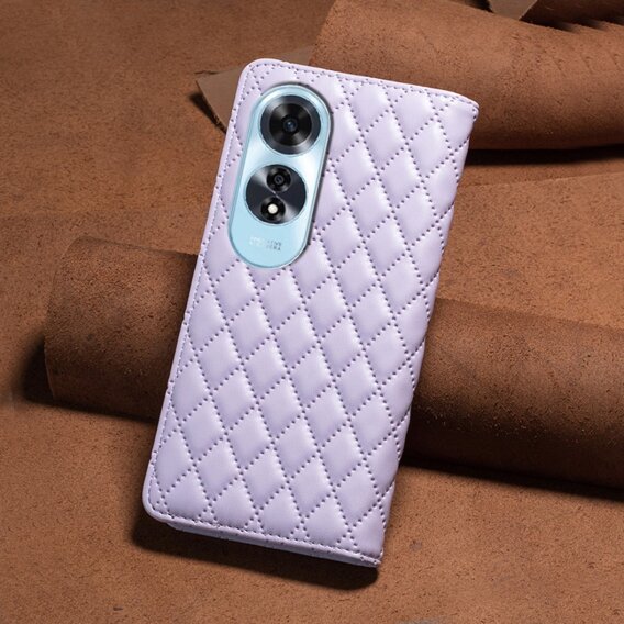 Klapkové puzdro pre Oppo A60, Wallet, BINFEN COLOR, fialové