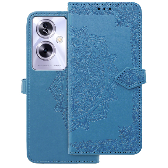 Klapkové puzdro pre Oppo A79 5G, Mandala, modré