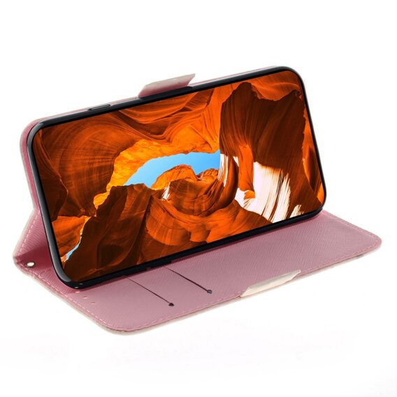 Klapkové puzdro pre Oppo Reno 11F 5G, Wallet, Magnolia Flowers sivé