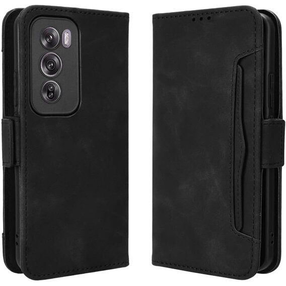 Klapkové puzdro pre Oppo Reno 12, Card Slot, čierne