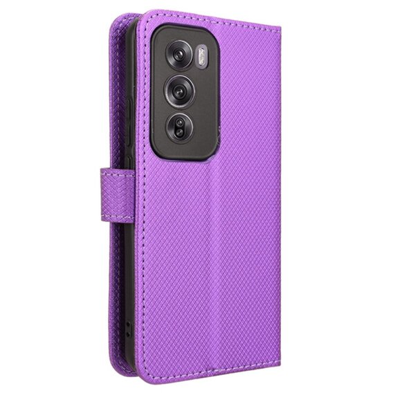 Klapkové puzdro pre Oppo Reno 12, Wallet Smart Magnet, fialové