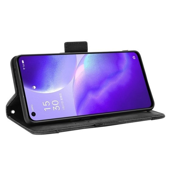 Klapkové puzdro pre Oppo Reno 5 5G, Card Slot, čierne