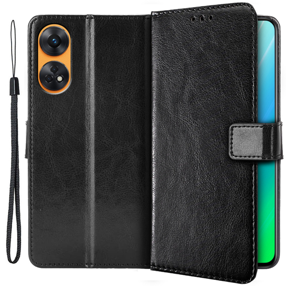 Klapkové puzdro pre Oppo Reno8 T, Wallet, čierne