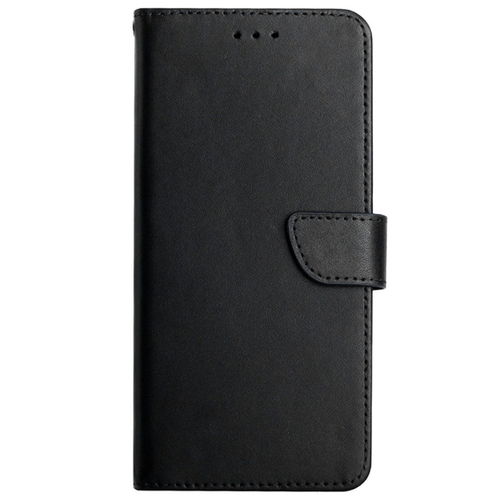 Klapkové puzdro pre Realme C67, Split Leather Wallet, čierne