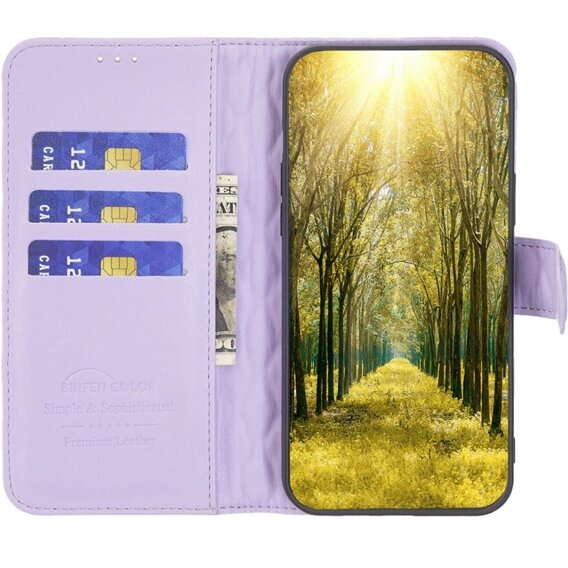 Klapkové puzdro pre Samsung Galaxy A05s, Wallet, BINFEN COLOR, fialové