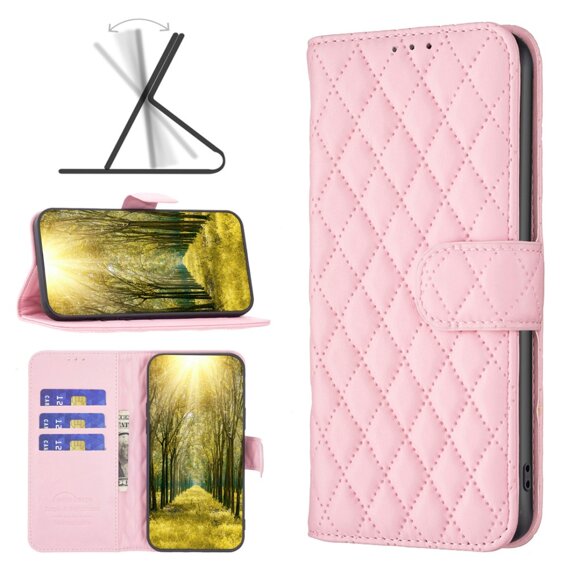 Klapkové puzdro pre Samsung Galaxy A05s, Wallet, BINFEN COLOR, ružové