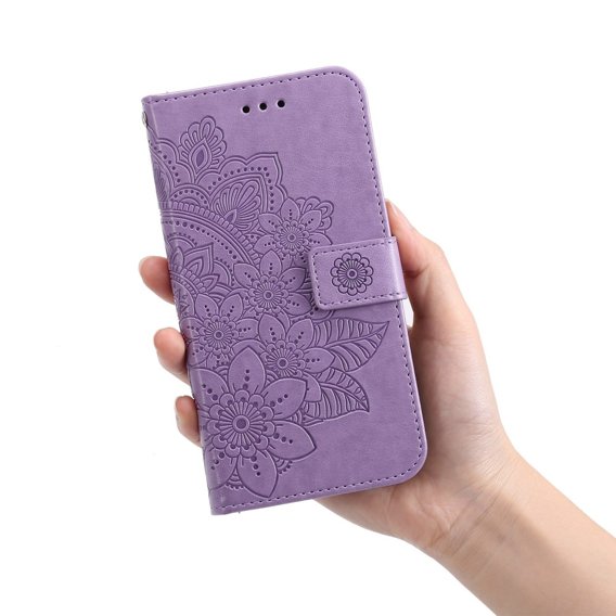 Klapkové puzdro pre Samsung Galaxy A14 4G/5G, Mandala Flower, fialové