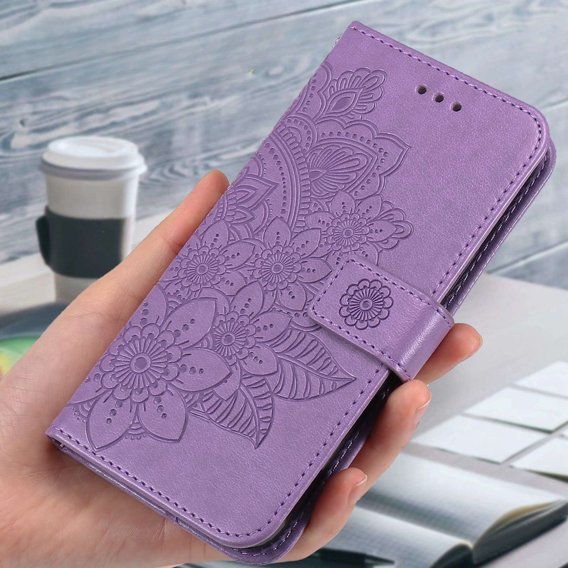 Klapkové puzdro pre Samsung Galaxy A14 4G/5G, Mandala Flower, fialové