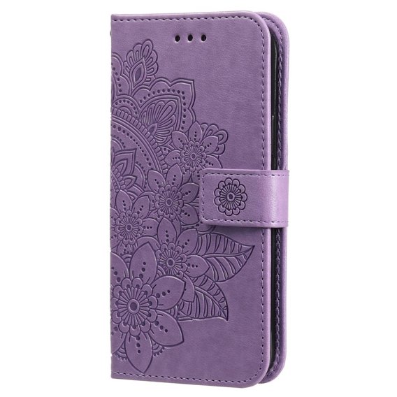 Klapkové puzdro pre Samsung Galaxy A14 4G/5G, Mandala Flower, fialové