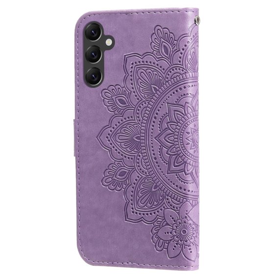 Klapkové puzdro pre Samsung Galaxy A14 4G/5G, Mandala Flower, fialové