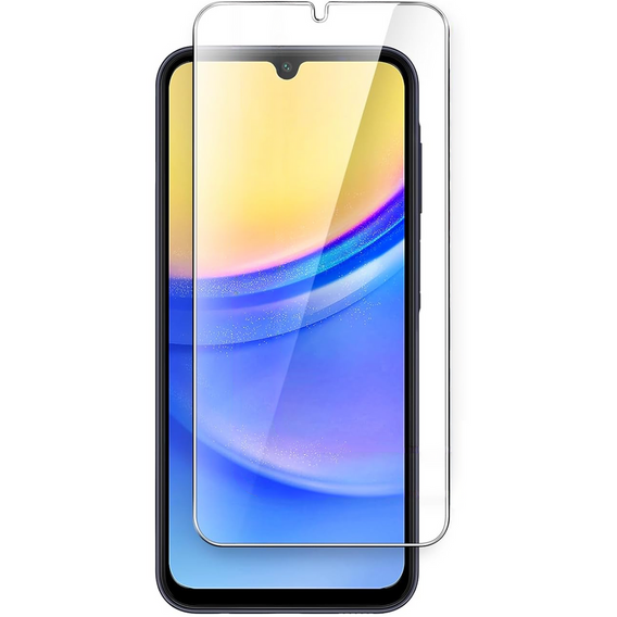 Klapkové puzdro pre Samsung Galaxy A15, Butterfly, sivé + 9H sklo  