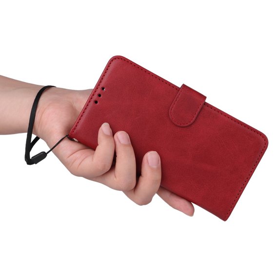 Klapkové puzdro pre Samsung Galaxy A34 5G, Leather Wallet, červené