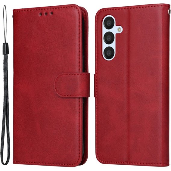 Klapkové puzdro pre Samsung Galaxy A34 5G, Leather Wallet, červené