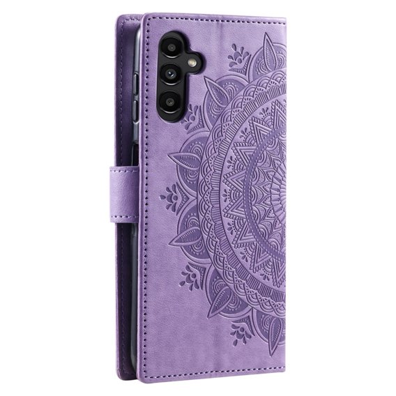 Klapkové puzdro pre Samsung Galaxy A34 5G, Mandala, fialové