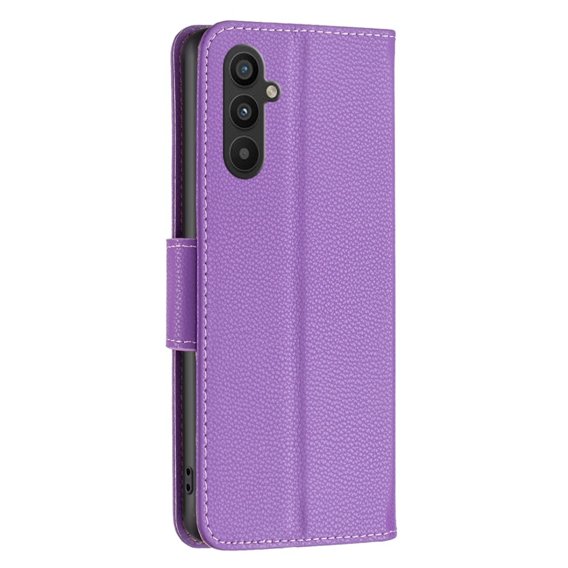 Klapkové puzdro pre Samsung Galaxy A34 5G, Wallet Litchi Magnet, fialové