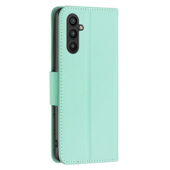 Klapkové puzdro pre Samsung Galaxy A34 5G, Wallet Litchi Magnet, zelený