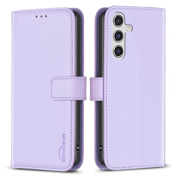 Klapkové puzdro pre Samsung Galaxy A35 5G, BINFEN Wallet, fialové