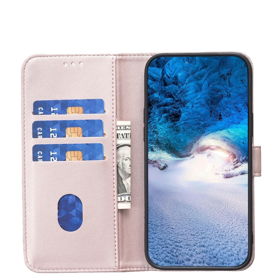 Klapkové puzdro pre Samsung Galaxy A35 5G, BINFEN Wallet, ružové