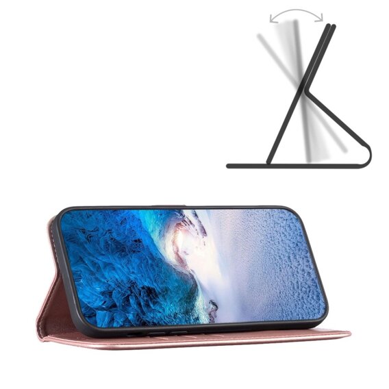 Klapkové puzdro pre Samsung Galaxy A35 5G, BINFEN Wallet, ružové