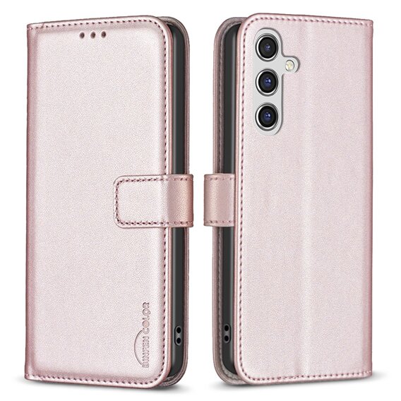 Klapkové puzdro pre Samsung Galaxy A35 5G, BINFEN Wallet, ružové