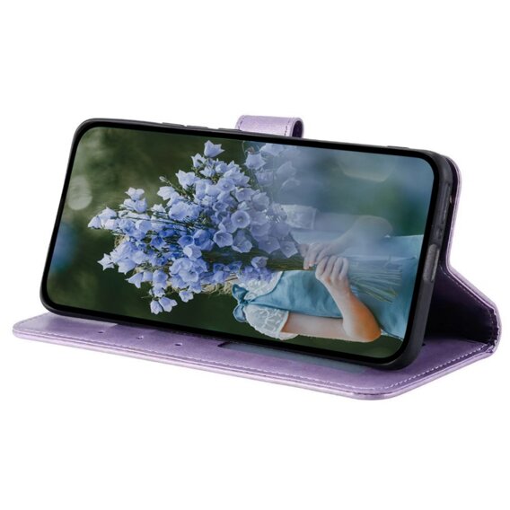 Klapkové puzdro pre Samsung Galaxy A35 5G, Mandala, fialové