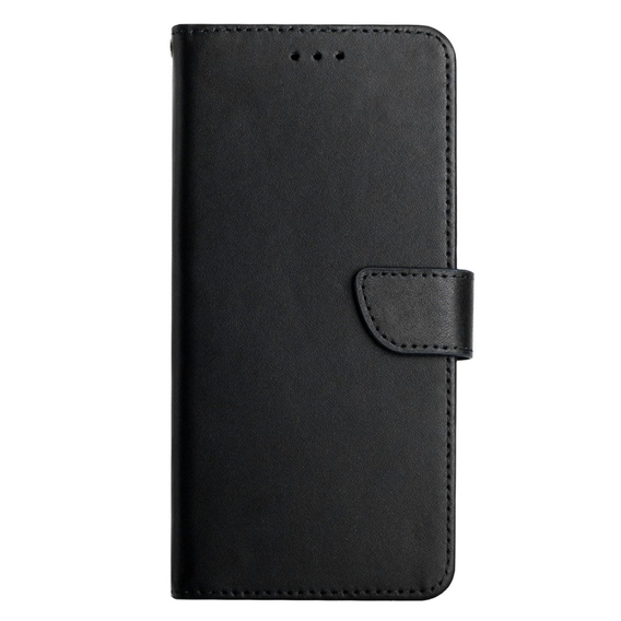 Klapkové puzdro pre Samsung Galaxy A35 5G, Split Leather Wallet, čierne