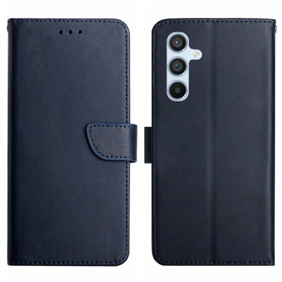 Klapkové puzdro pre Samsung Galaxy A35 5G, Split Leather Wallet, modré