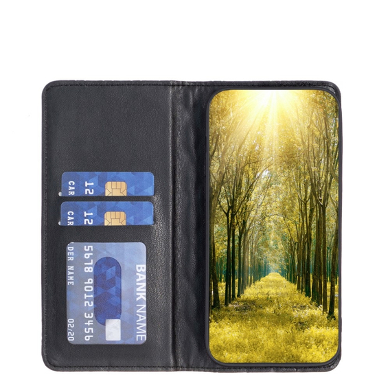 Klapkové puzdro pre Samsung Galaxy A35 5G, Wallet, BINFEN COLOR, čierne