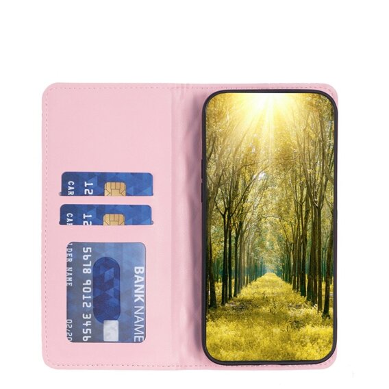 Klapkové puzdro pre Samsung Galaxy A35 5G, Wallet, BINFEN COLOR, ružové