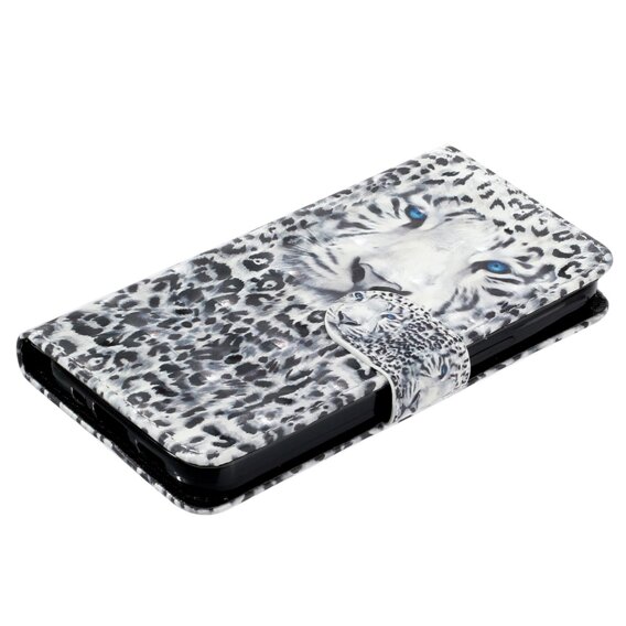 Klapkové puzdro pre Samsung Galaxy A35 5G, Wallet, Leopard