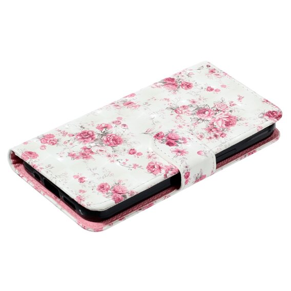 Klapkové puzdro pre Samsung Galaxy A35 5G, Wallet, Roses biele