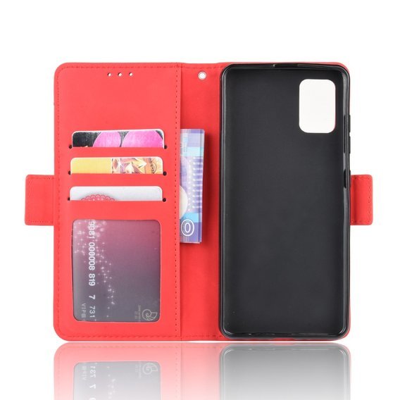 Klapkové puzdro pre Samsung Galaxy A51, Card Slot, červené