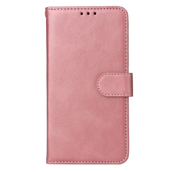 Klapkové puzdro pre Samsung Galaxy A54 5G, Leather Wallet, ružové rose gold